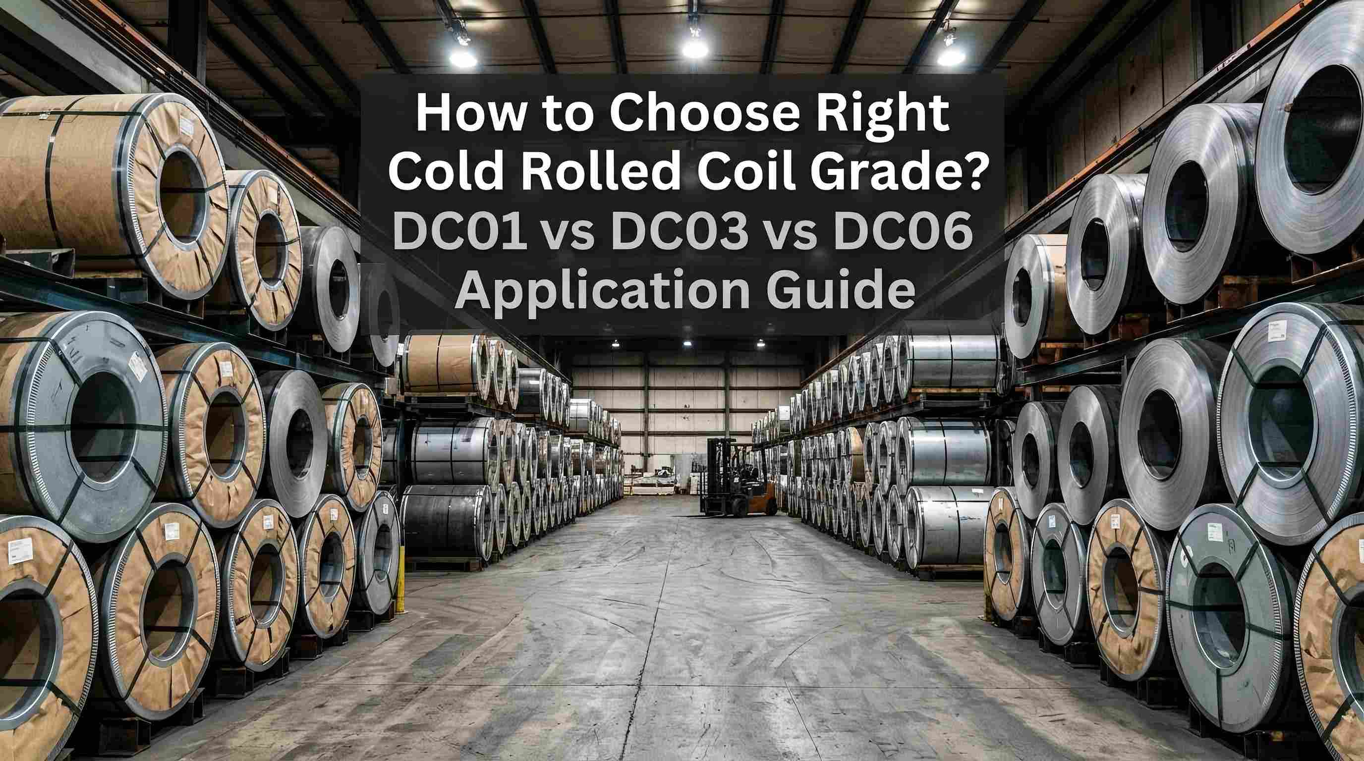 How to Choose Right Cold Rolled Coil Grade? DC01 vs DC03 vs DC06 Application Guide