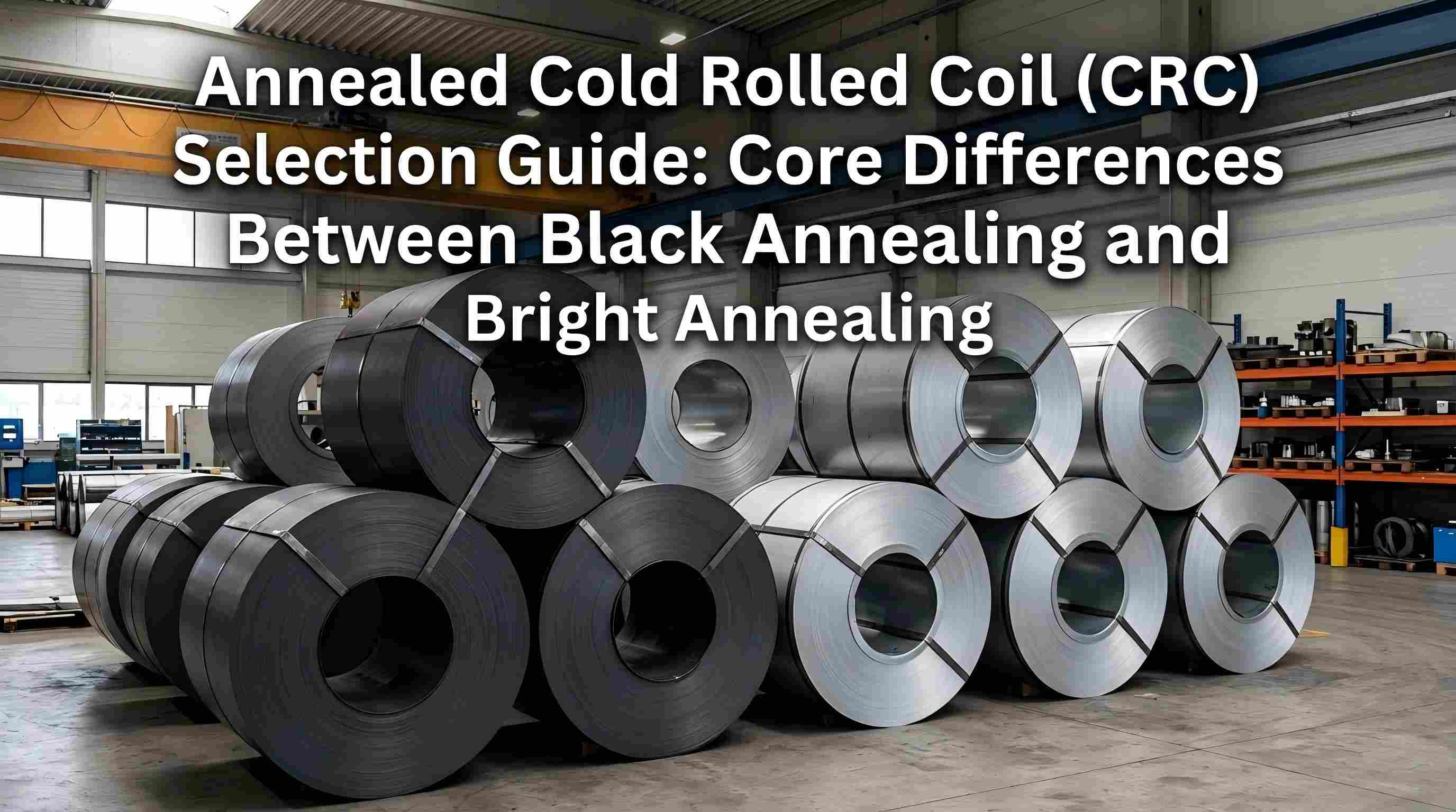 Annealed Cold Rolled Coil (CRC) Selection Guide: Core Differences Between Black Annealing and Bright Annealing