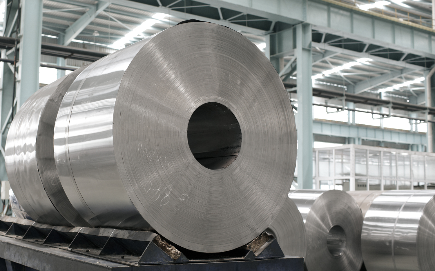 Industrial aluminum coil storage